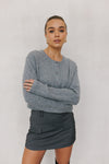 Heather Cardigan - Grey Marle