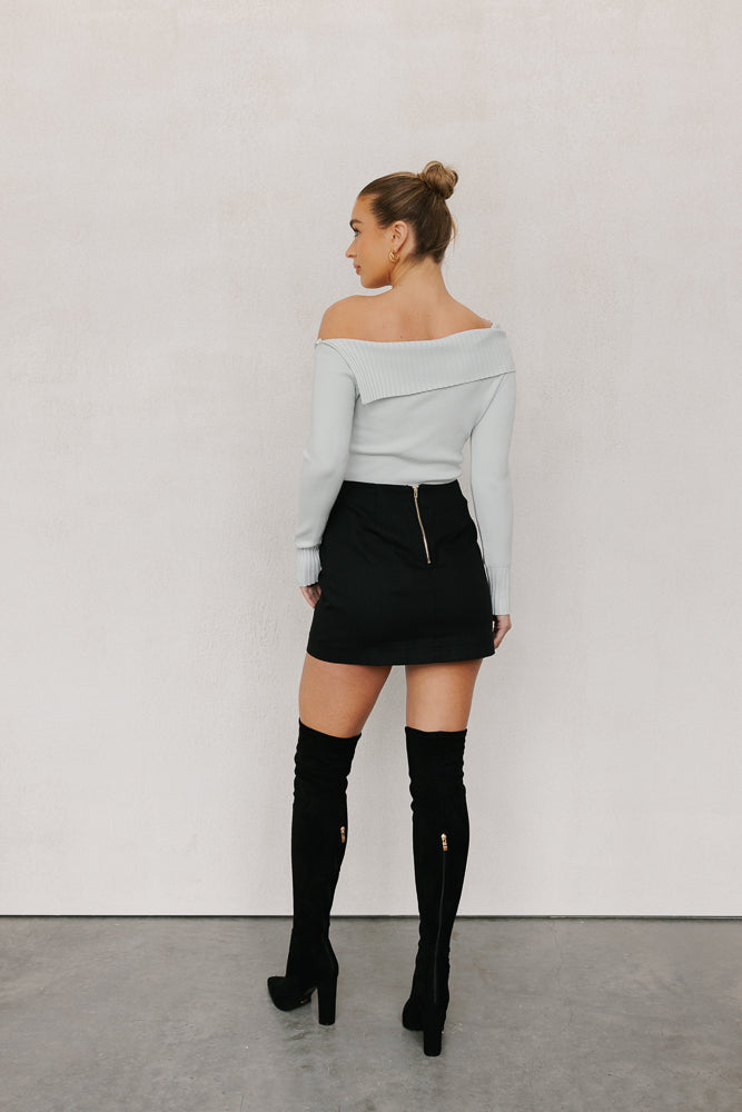 Hayes Long Sleeve Top Grey