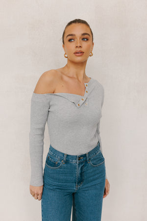 Quimper Top - Grey