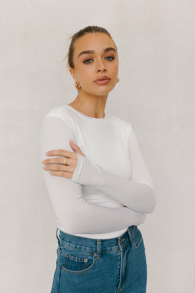 Plisten Top - White