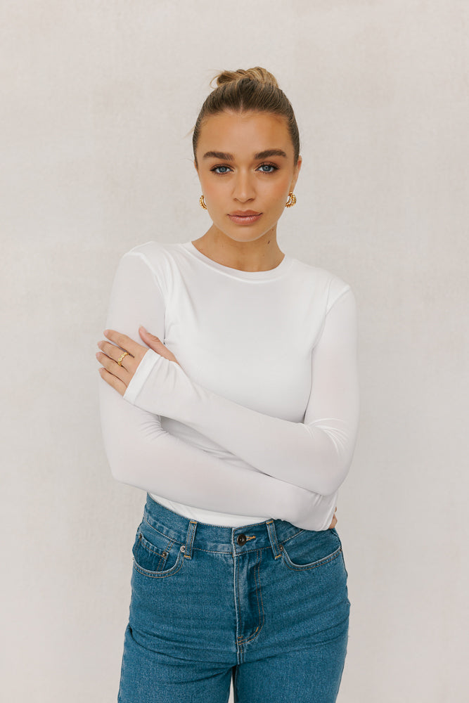 Plisten Top - White