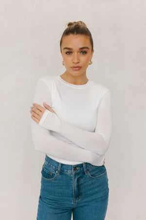 Plisten Top - White