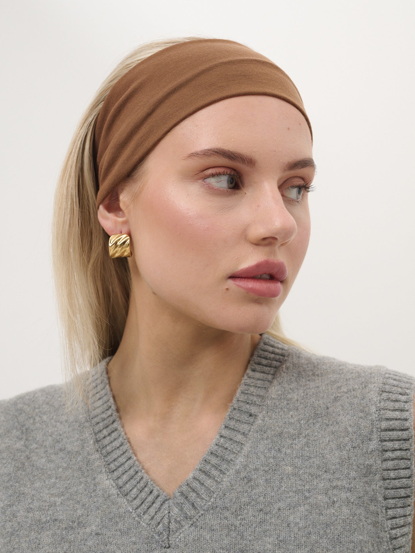 Lola Headband Set of 2 - Grey/Tan