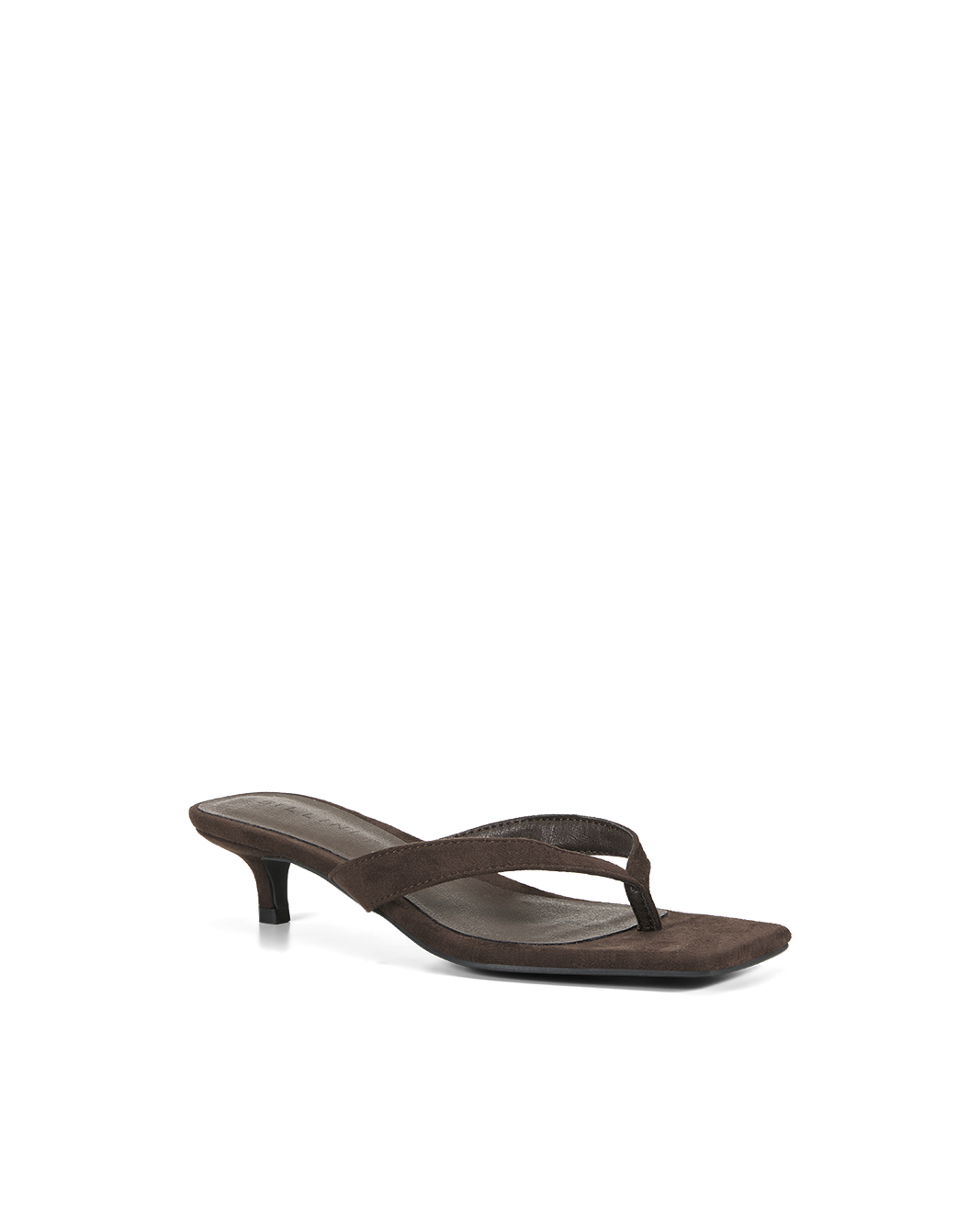 Heloise Heel Dark Chocolate Suede
