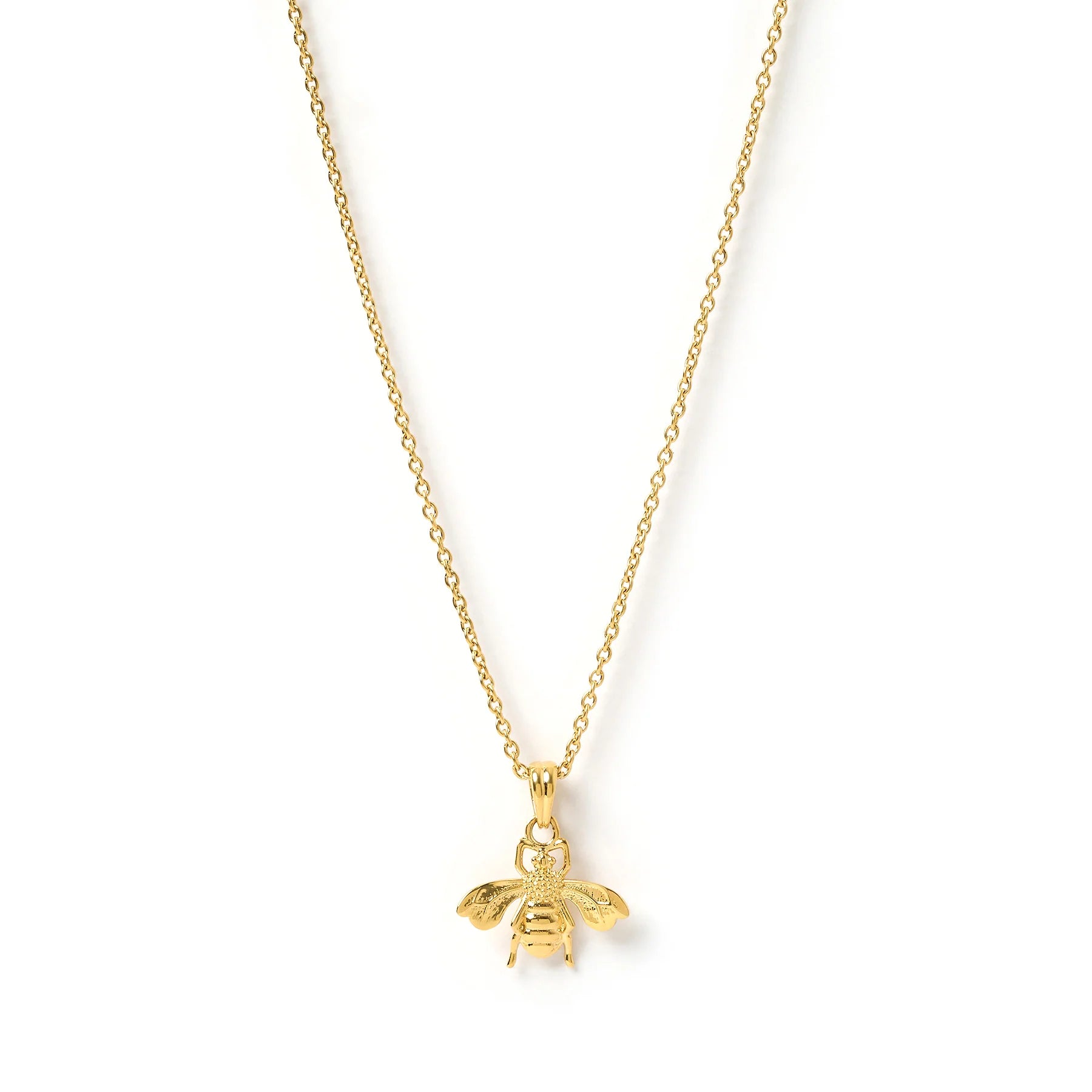 Honey Bee Necklace Gold