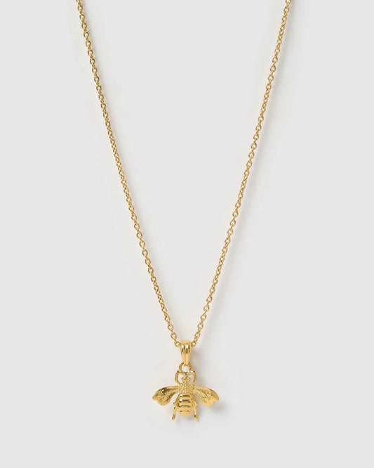 Honey Bee Necklace - Gold