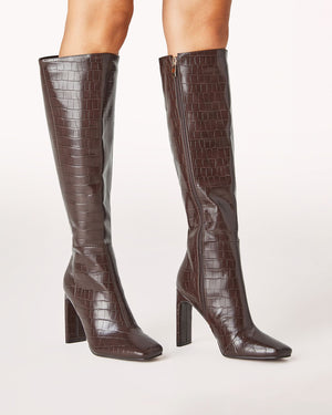 Hurst Boot - Cocoa Croc