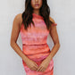 Hartlee Dress - Crimson Watercolour