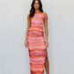 Hartlee Dress - Crimson Watercolour