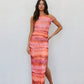 Hartlee Dress - Crimson Watercolour