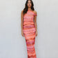 Hartlee Dress - Crimson Watercolour