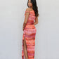 Hartlee Dress - Crimson Watercolour