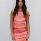 Hartlee Dress - Crimson Watercolour