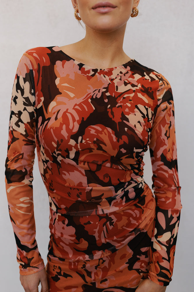 Helena Dress - Autumn Floral