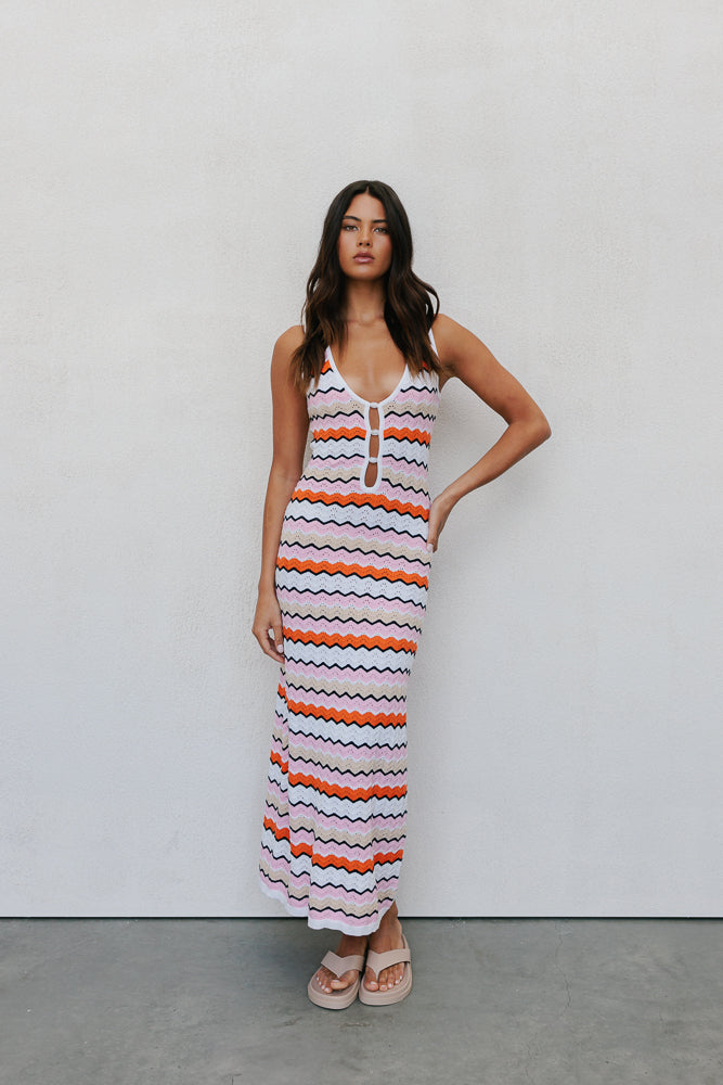 Herbie Midi Dress Summer Stripe
