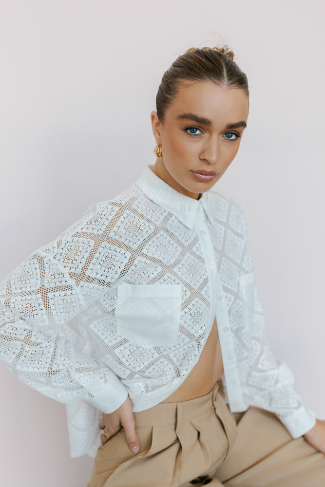 Westwood Shirt - Creamy White Lace