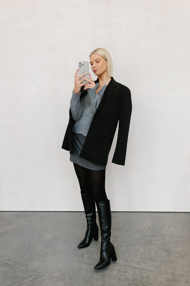 Patty Knit Charcoal Marle