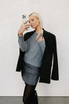 Patty Cardigan - Charcoal Marle