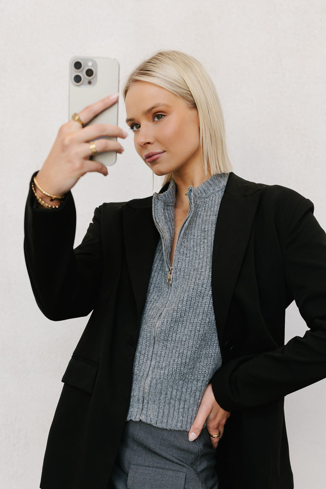 Patty Knit Charcoal Marle