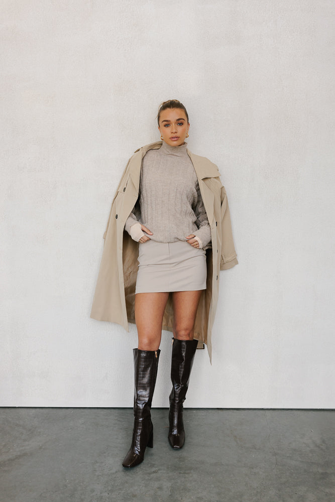 Remi Knit Beige Marle