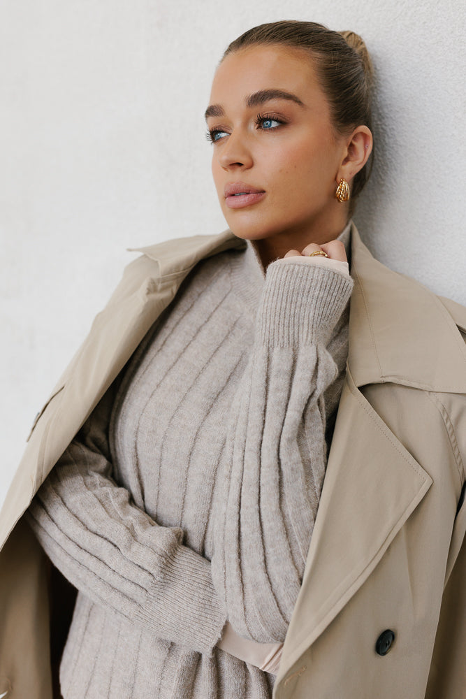 Remi Knit Beige Marle