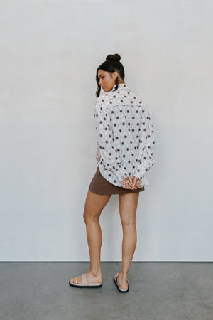 Heron Shirt - Sable Print