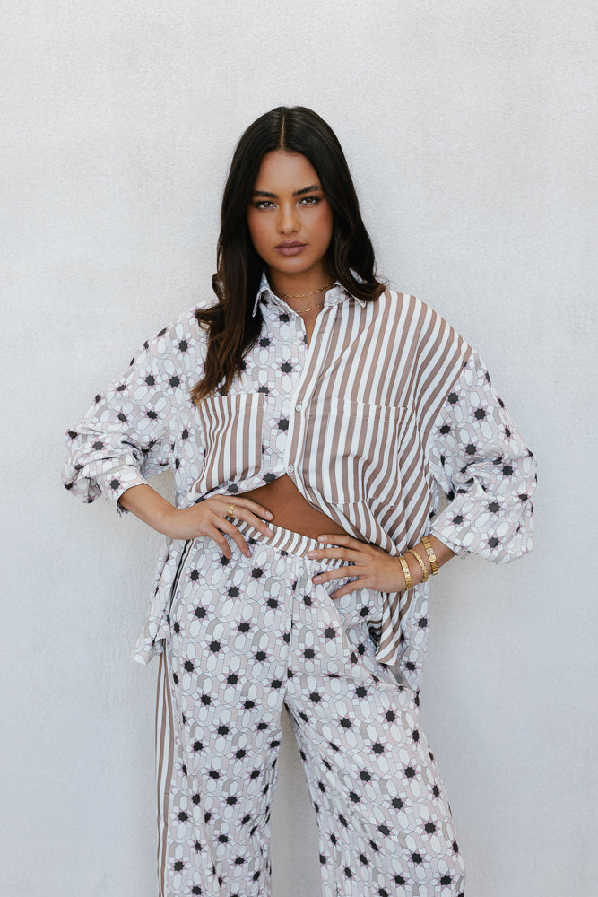 Aviary Pant Sable Print