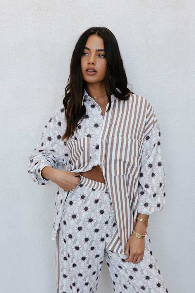 Aviary Pant Sable Print