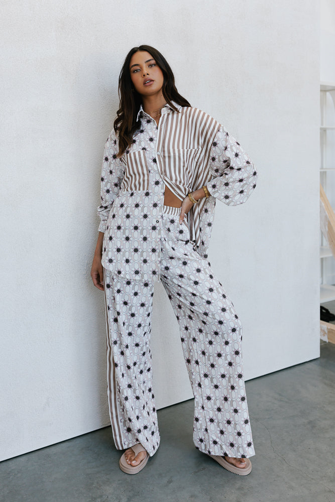 Aviary Pant Sable Print