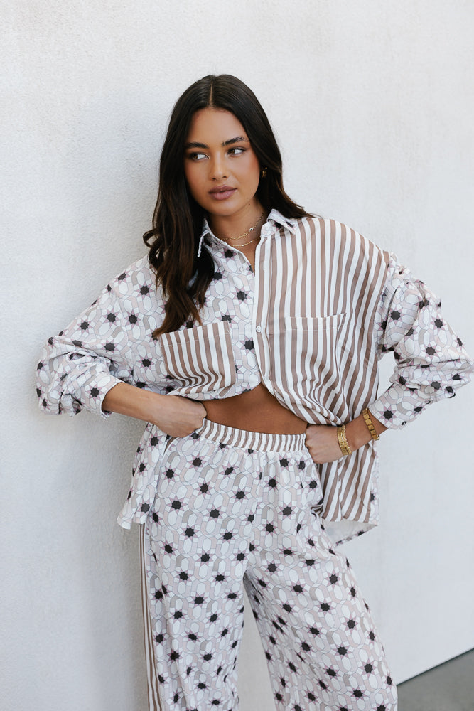Aviary Pant Sable Print
