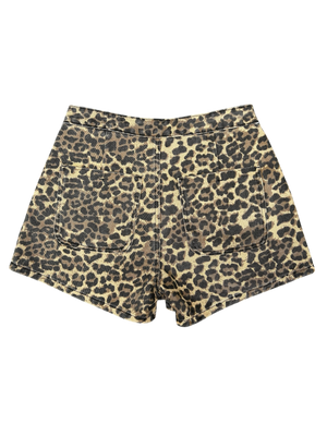 Uliana Skort - Leopard Denim