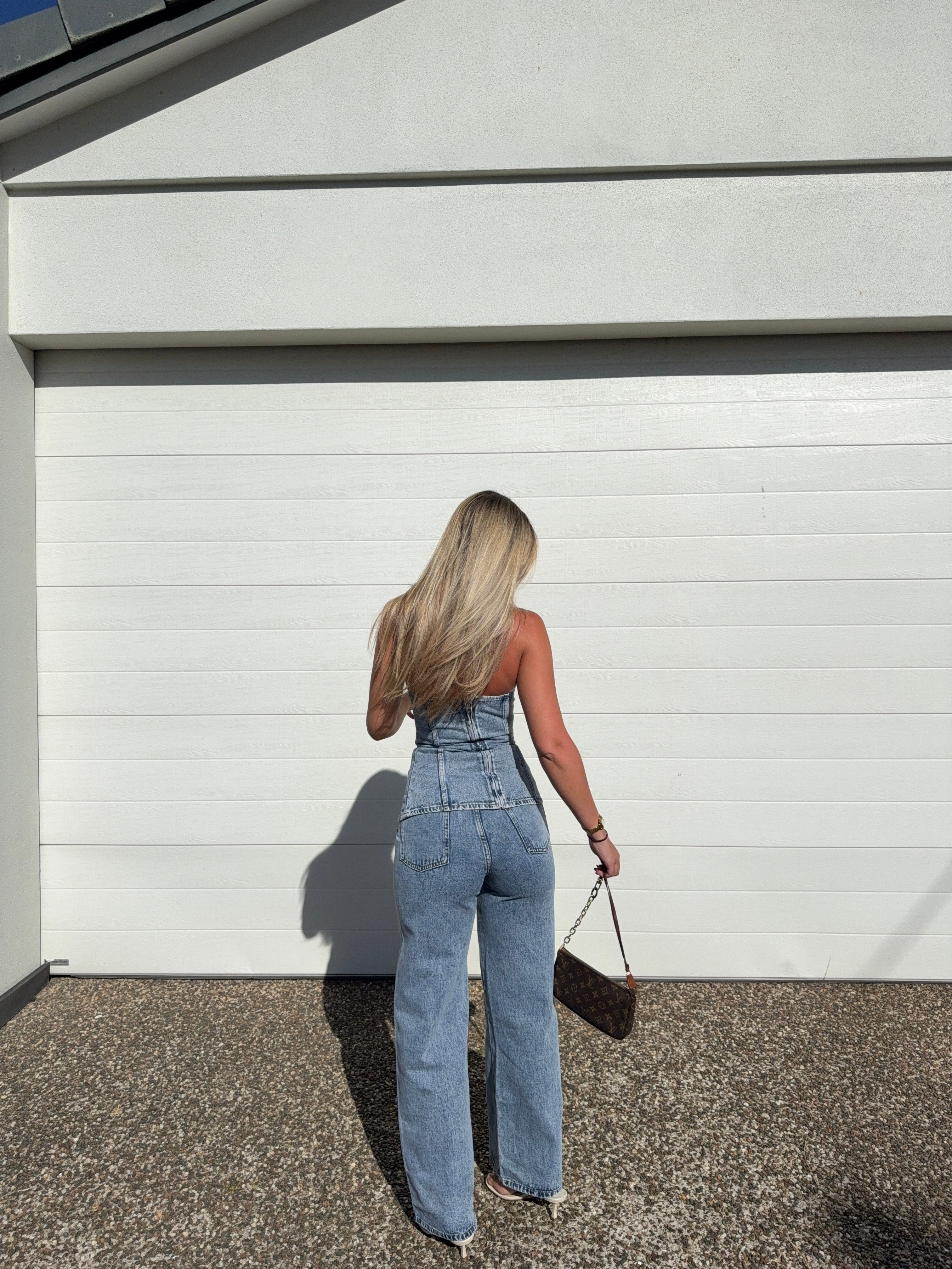 Rumi Denim Top Dark Mineral Wash