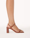 Isobella Heels - Dark Tan Croc