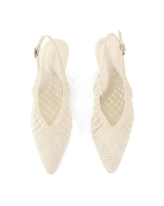 Ivanya Slingback Heel - White