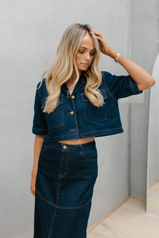 Jarah Skirt - Indigo Denim
