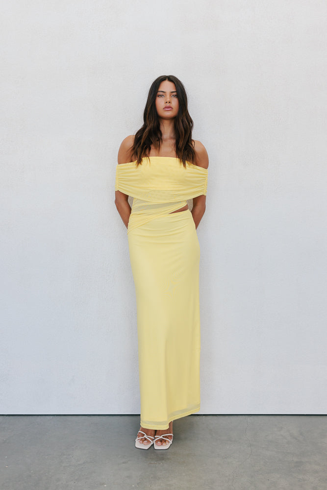 Fiora Maxi Dress Canary Yellow