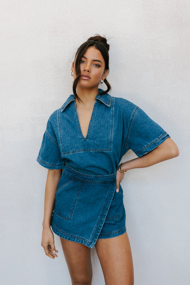 Xesse Top Blue Denim