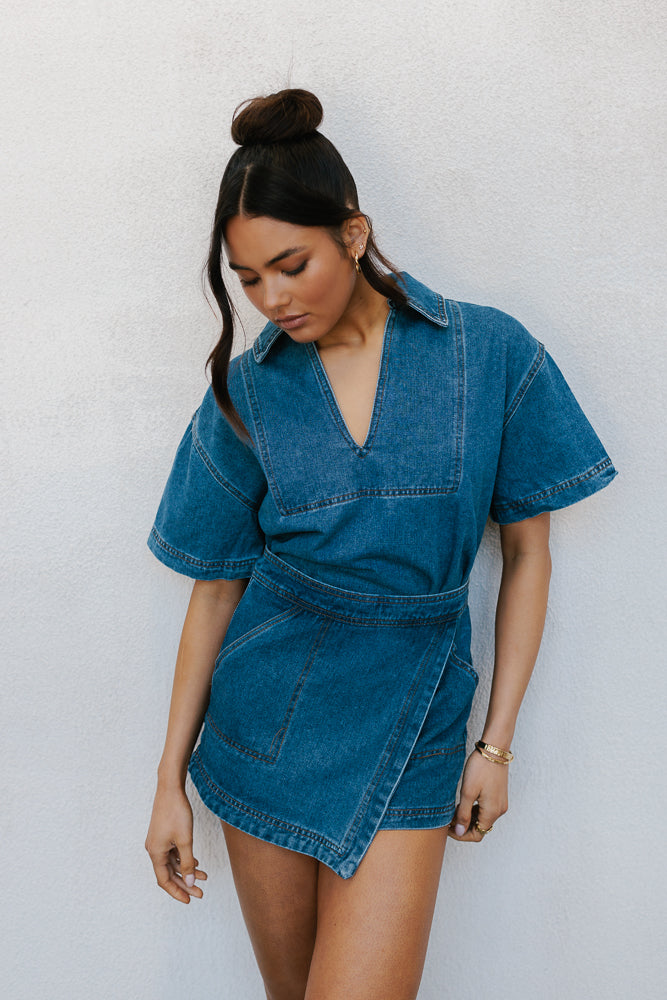 Xesse Top Blue Denim