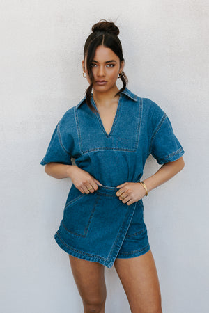 Jack Skort - Blue Denim