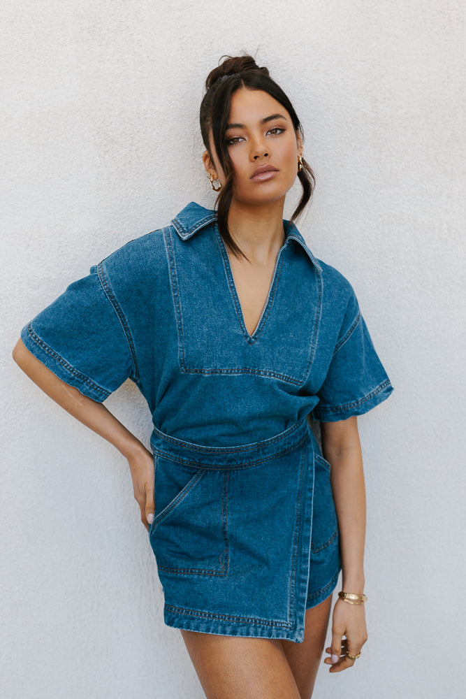 Xesse Top Blue Denim