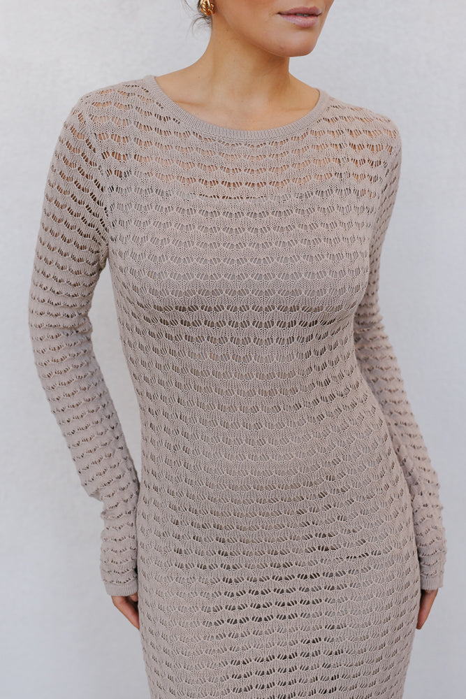 Jayla Dress - Beige