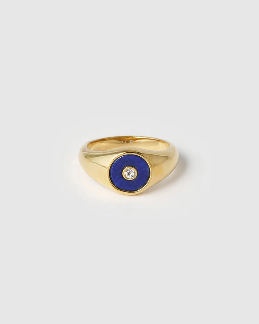 Koda Gold Ring - Lapis