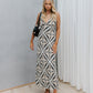 Kasen Dress - Cream/Black Geometric