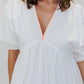 Kimmy Dress - White Embroidery