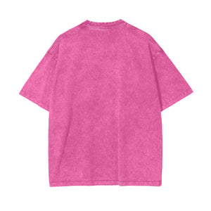 La Sirene Tee - Pink Acid Wash