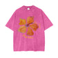 Le Fleur Tropical Tee - Pink Acid Wash