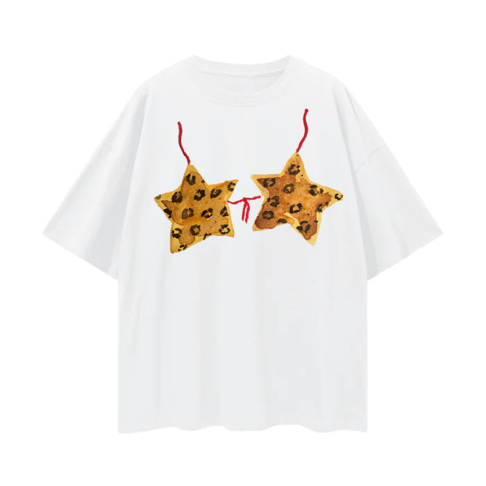 Leopard Starkini Tee - White