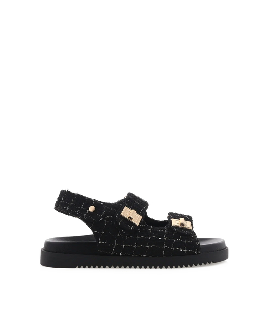 Lillian Sandals - Black Boucle