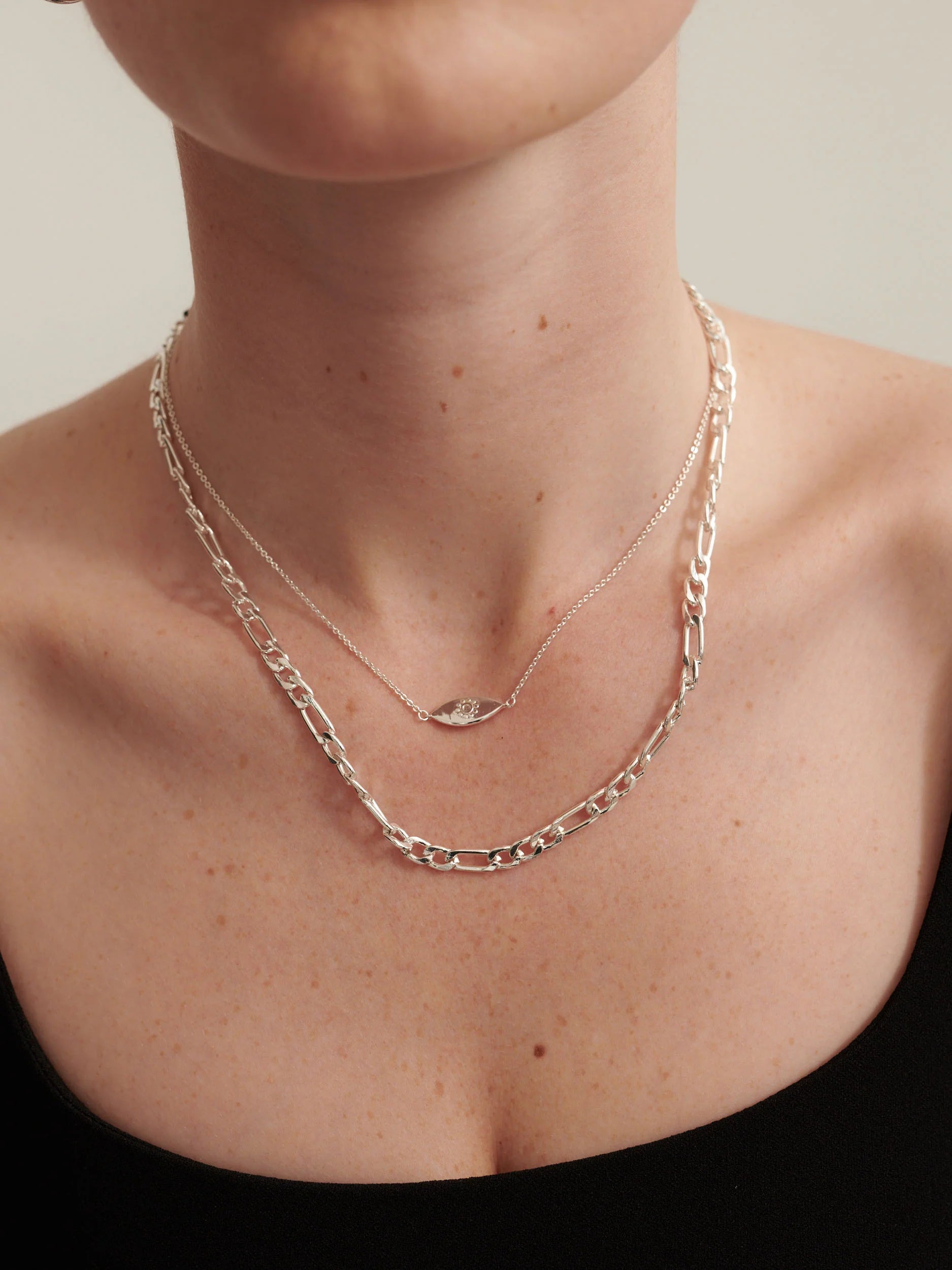 Ayin Necklace Silver
