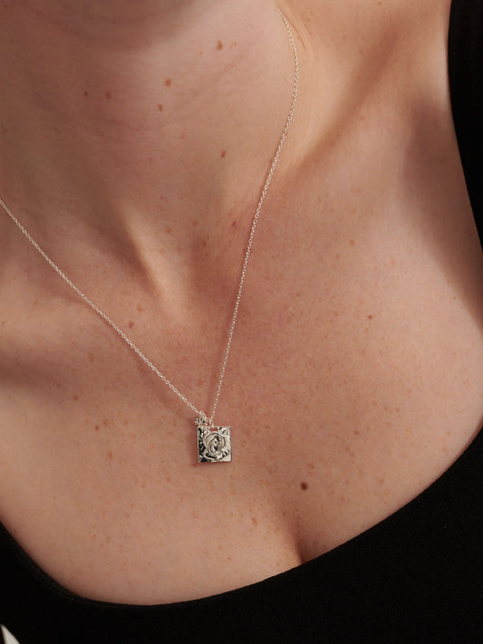Theta Necklace - Silver